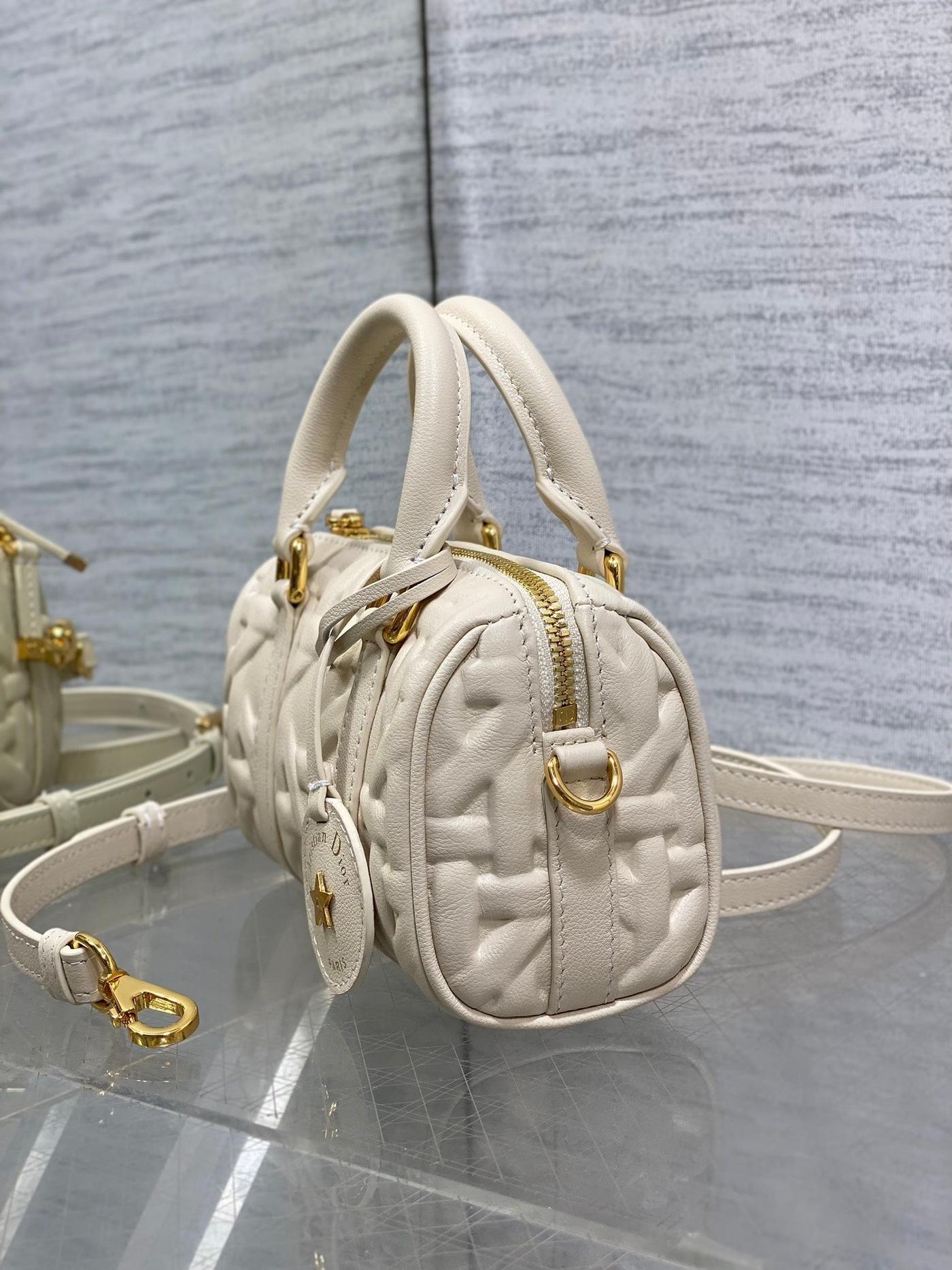 Dior Groove Mini White Cream Quilted Calfskin Bag - Image 3