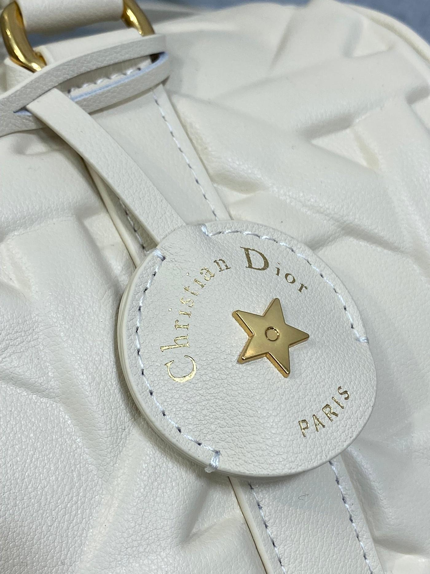 Dior Groove Large White Cream Quilted Calfskin Bag - Image 6