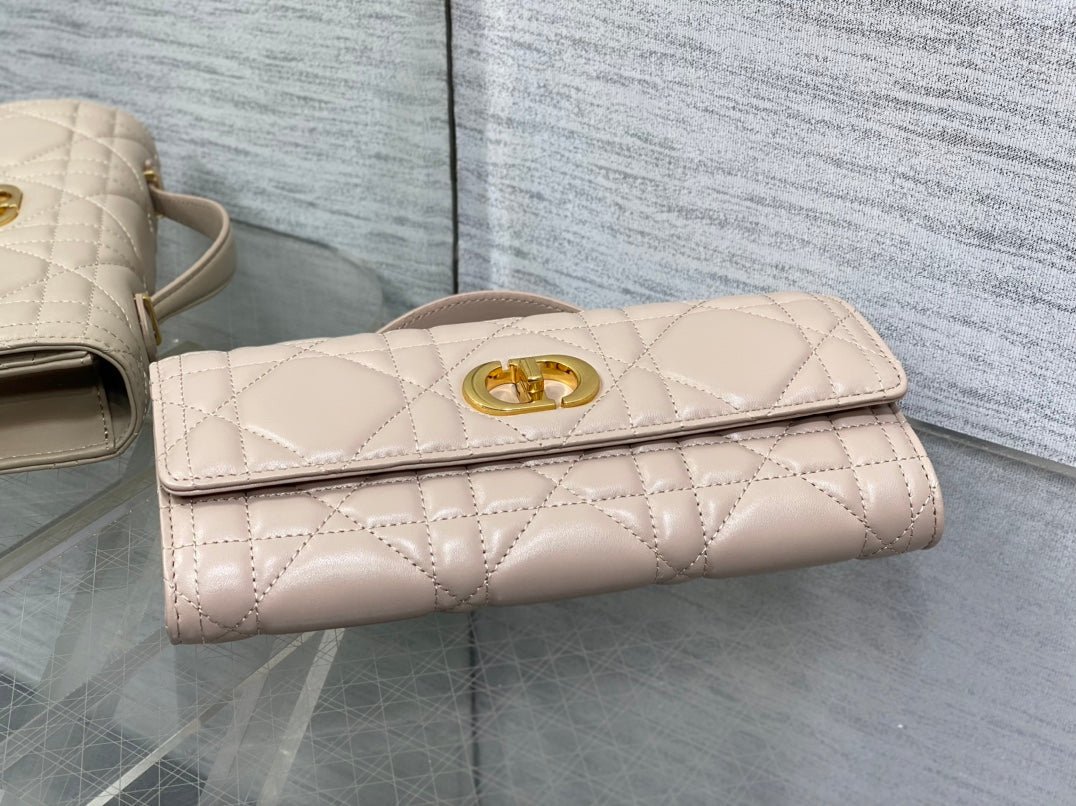 Dior Miss Caro Series Nude Pink Lambskin Quilted Bag - Image 3