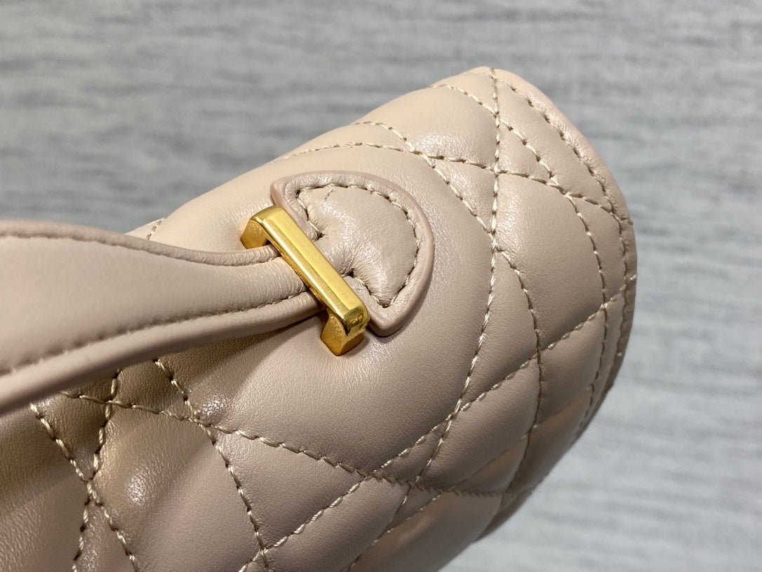 Dior Miss Caro Series Nude Pink Lambskin Quilted Bag - Image 5