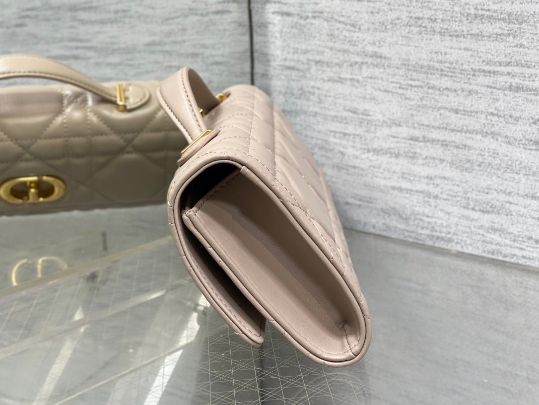 Dior Miss Caro Series Nude Pink Lambskin Quilted Bag - Image 4