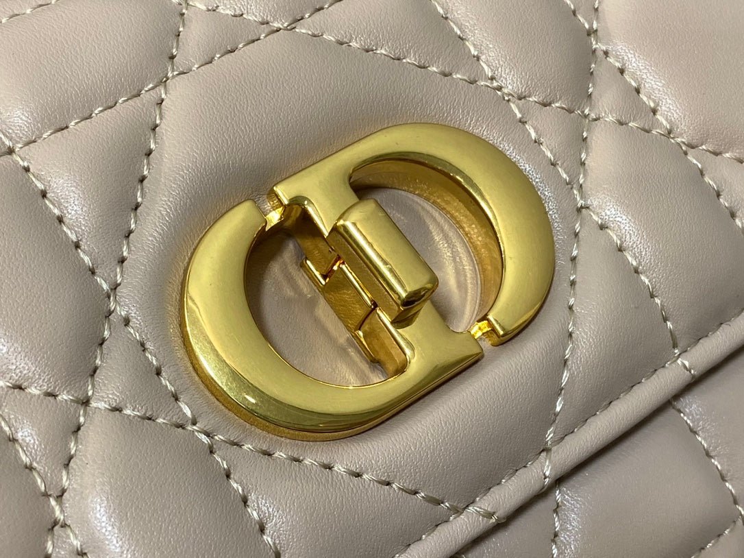 Dior Miss Caro Series Nude Pink Lambskin Quilted Bag - Image 7