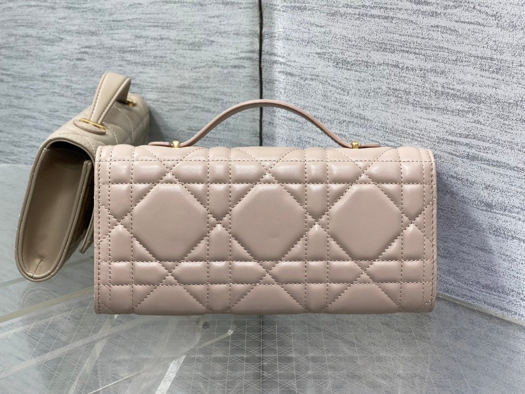 Dior Miss Caro Series Nude Pink Lambskin Quilted Bag - Image 2