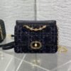 Dior Small Jolie Black White Tweed Chain Bag