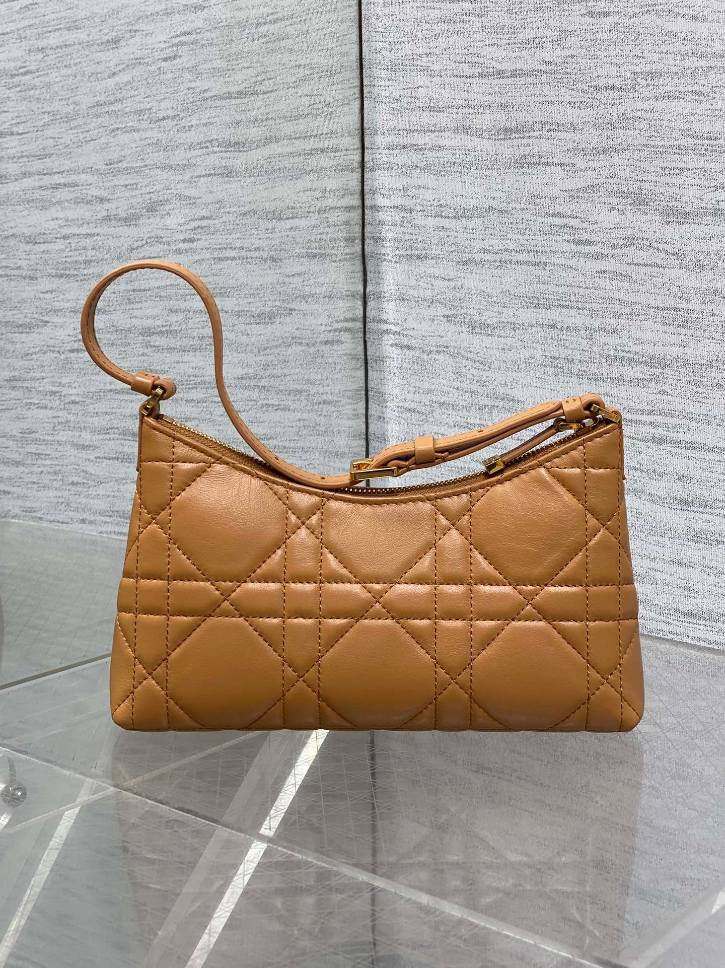 Alternative view of Dior Miss Caro Tan Quilted Lambskin Hobo Bag