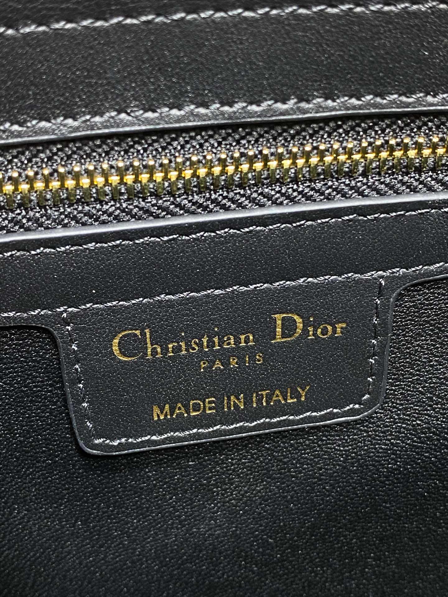 Dior Bow Series Classic Black Leather Versatile Tote Bag - Image 8