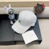 Celine Letter Sparkle Fabric Cap