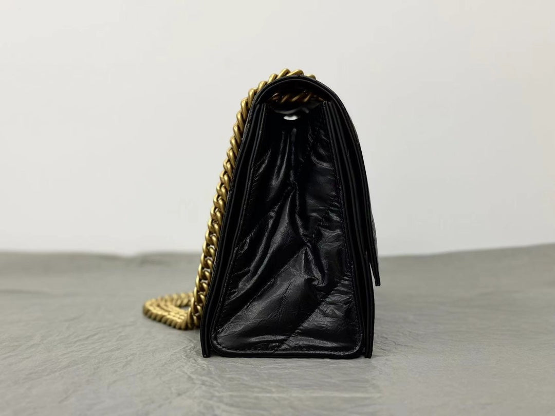 Balenciaga Crush Medium 31cm Black Calfskin - Image 3