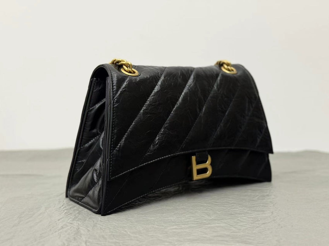 Balenciaga Crush Medium 31cm Black Calfskin - Image 6