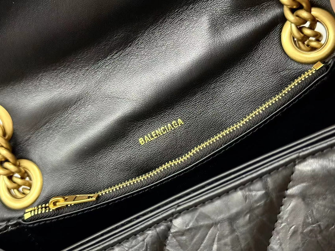 Balenciaga Crush Medium 31cm Black Calfskin - Image 8