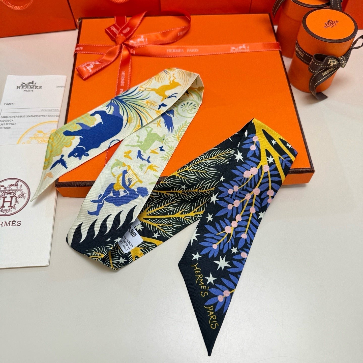 Hermès Silk Lion Print Scarf - Image 3