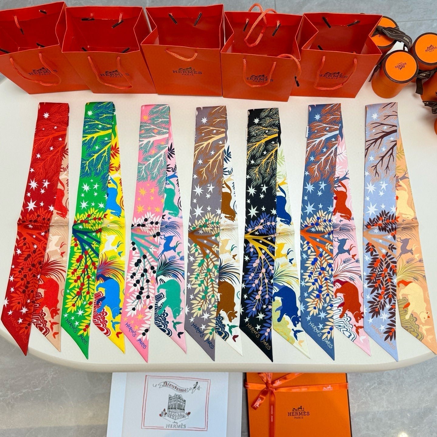 Hermès Silk Lion Print Scarf - Image 9