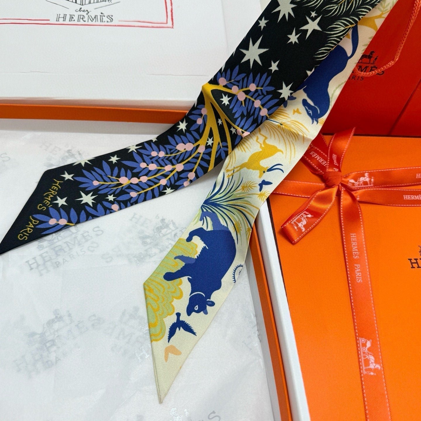 Hermès Silk Lion Print Scarf - Image 6