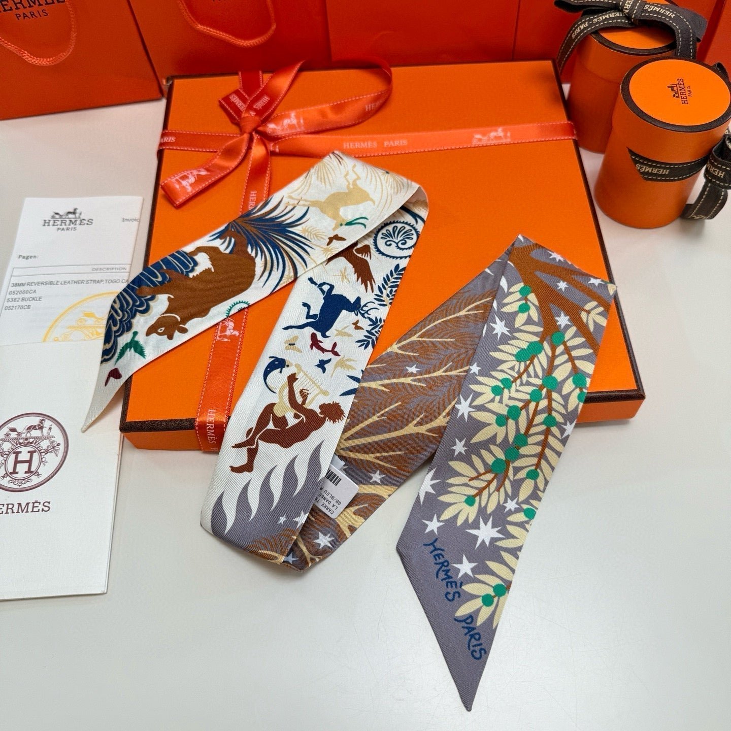 Hermès Forest Animal Silk Twilly - Image 3