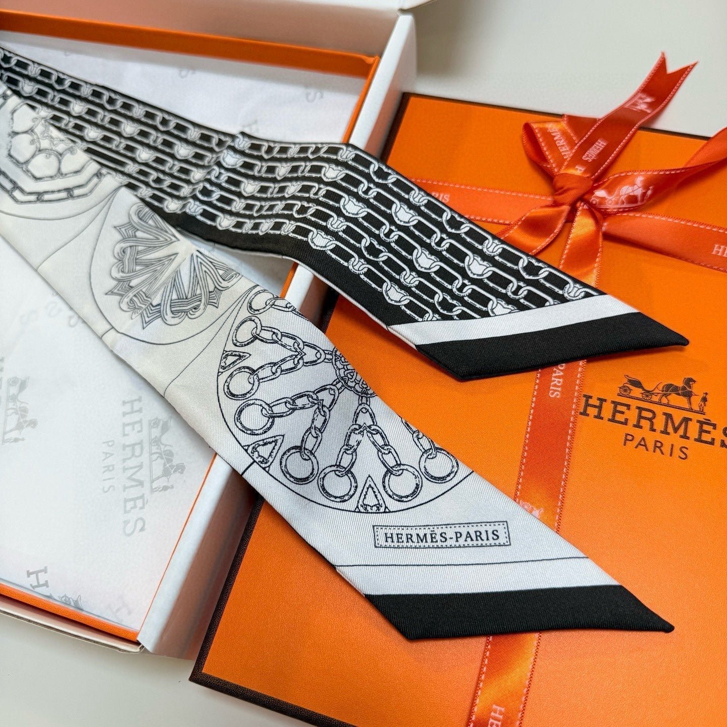 HERMES HERMES 25S SCARF 90 IN SILK 856721 - Image 10