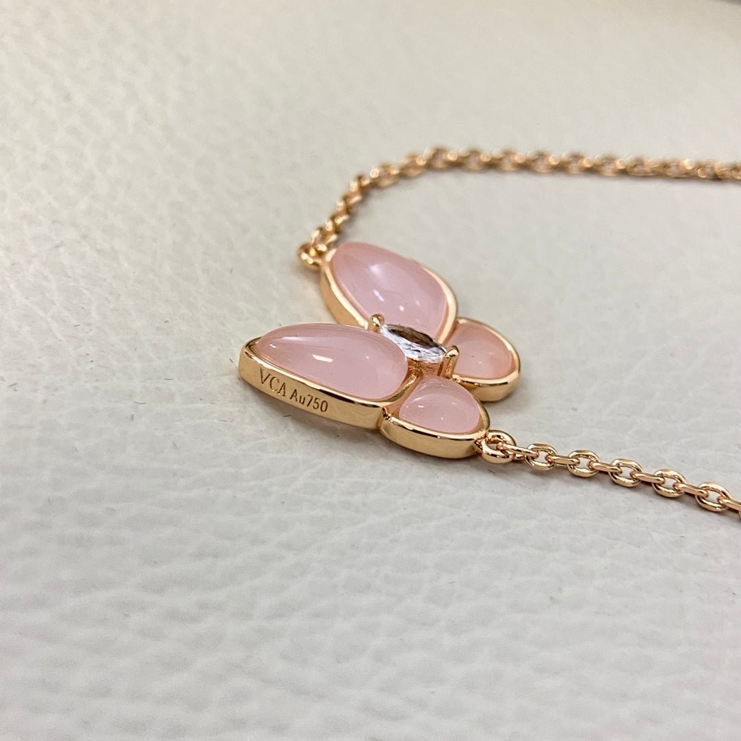 Alternative view of VCA 5 Motifs Pink MOP Full Diamond Bracelet
