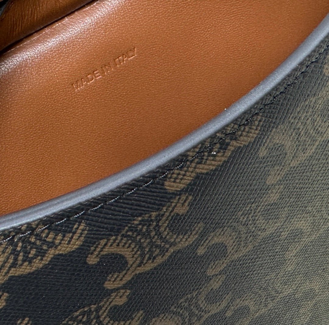 Celine Tilly 22 Black Canvas Calf Trim - Image 6