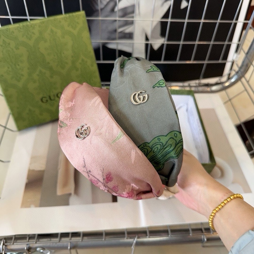 GUCCI Pink Floral Headband - Image 6