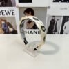 Chanel Off-white Printed Fabric Square Badge