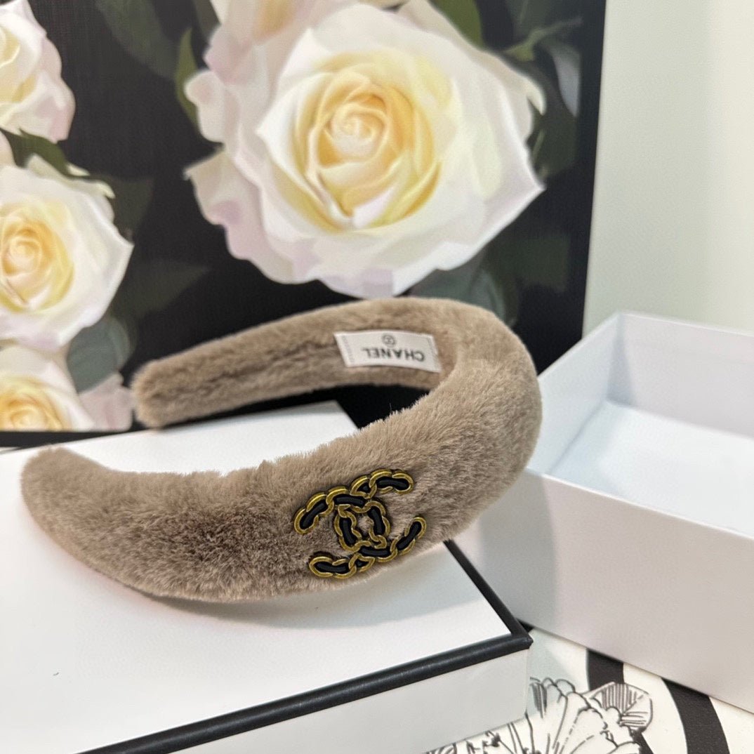Chanel Brown Plush Fleece Embroidered CC - Image 8