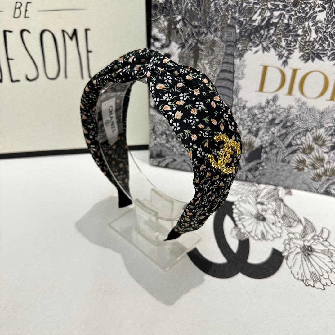 CHANEL COLORFUL FABRIC HEADBAND 168580