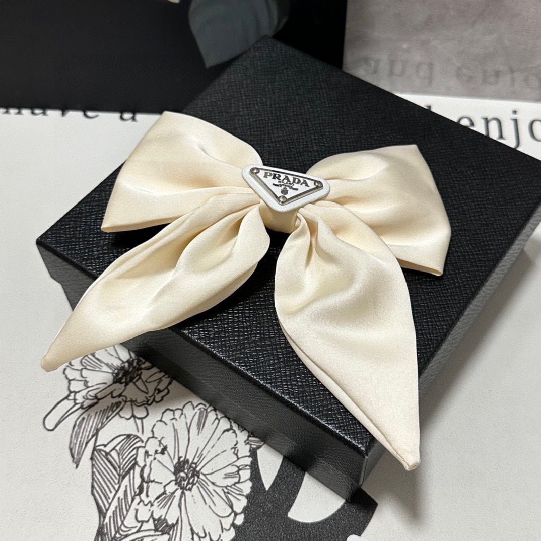 Alternative view of PRADA Satin Big Bow Hair Clip