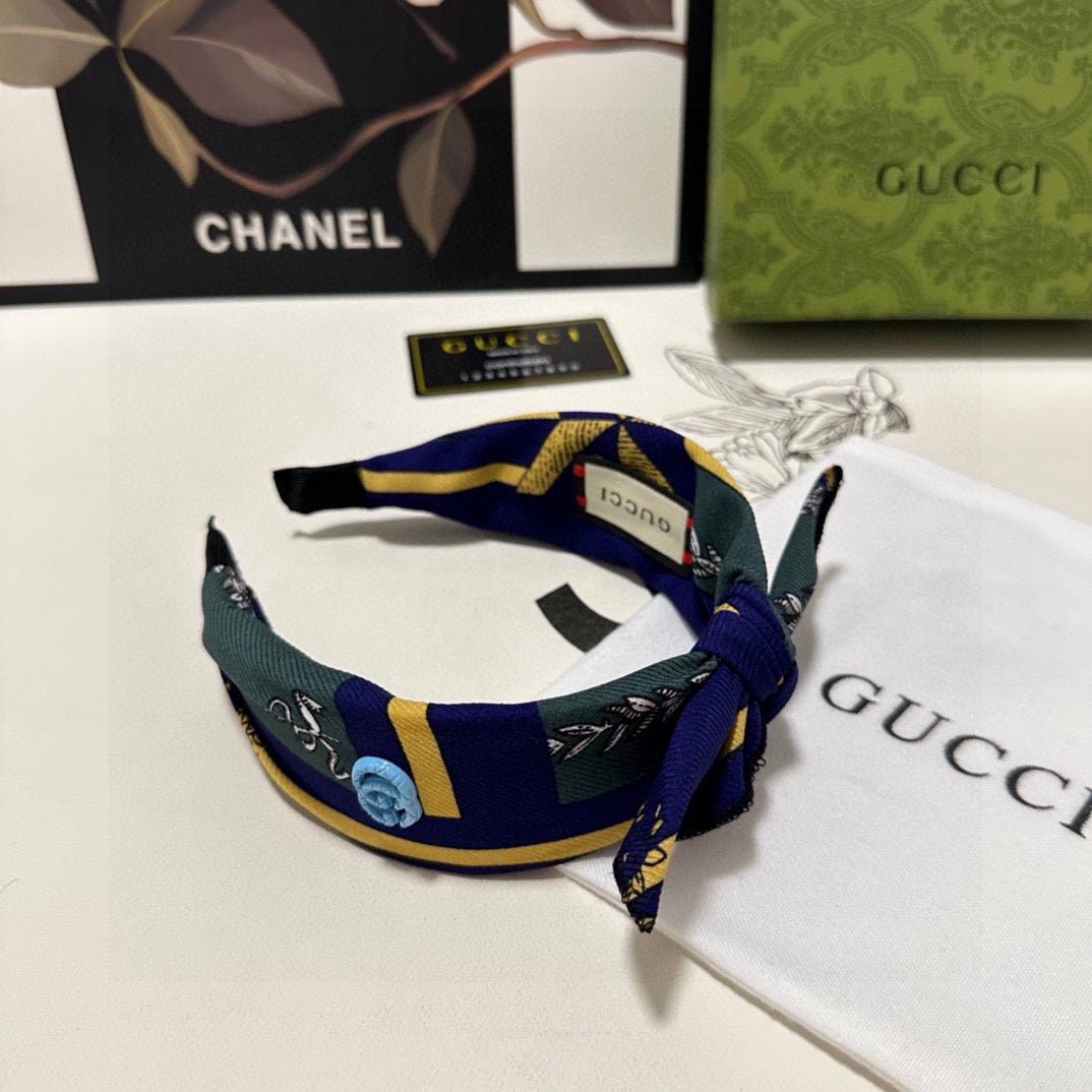 GUCCI Color Block Twisted GG Headband - Image 5