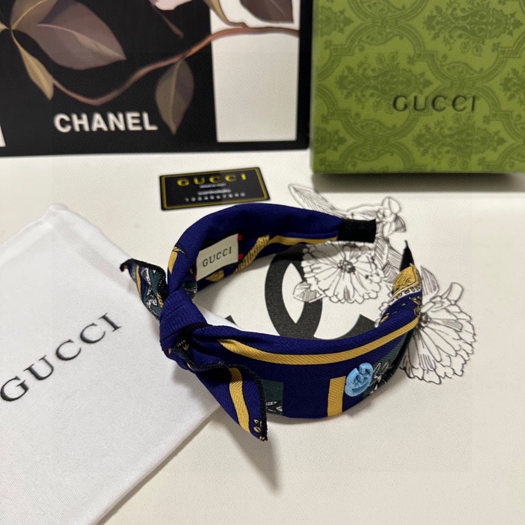 GUCCI Color Block Twisted GG Headband - Image 6
