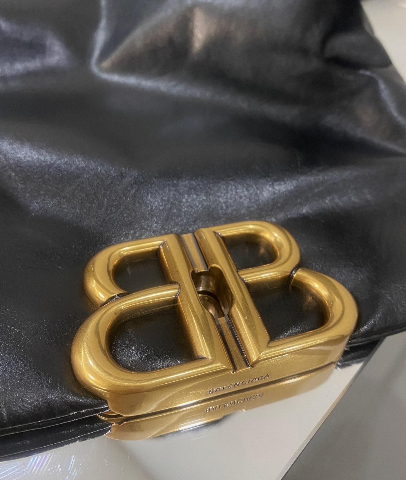 Alternative view of Balenciaga Monaco Sling 27cm Black Lambskin