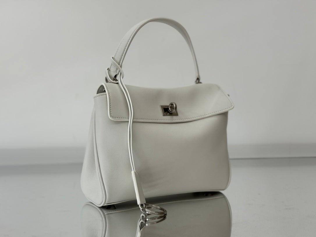 Balenciaga Rodeo Mini 22cm White Calfskin - Image 5