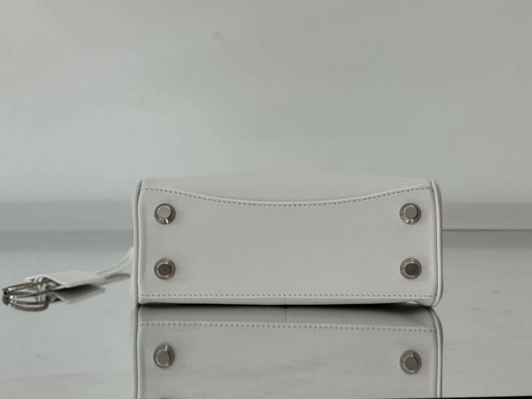 Balenciaga Rodeo Mini 22cm White Calfskin - Image 7
