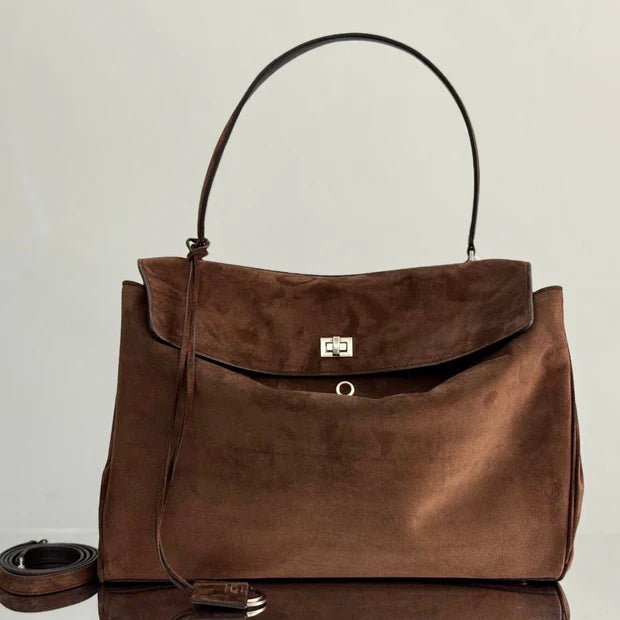 Balenciaga Rodeo Coffee Suede 40cm