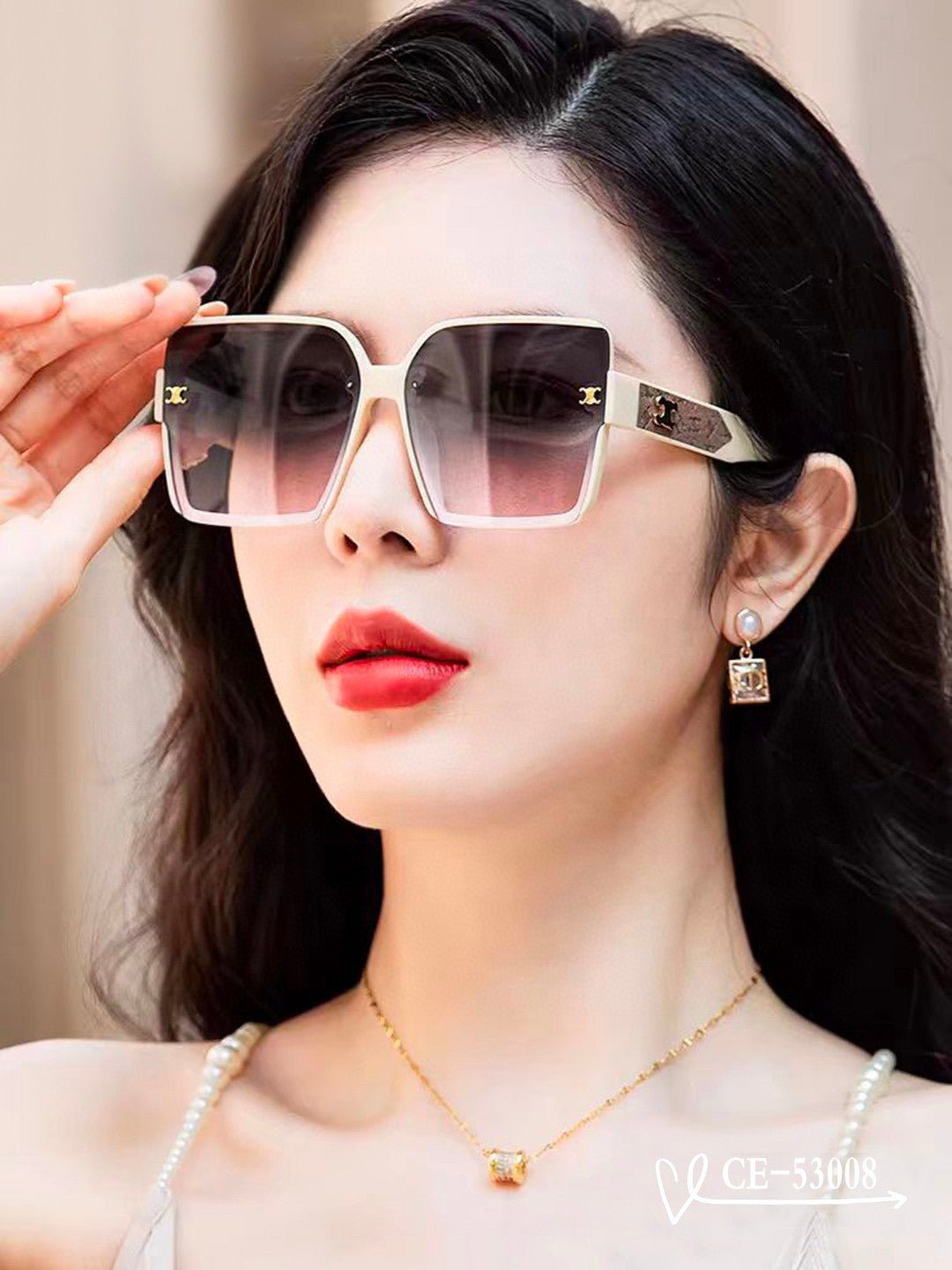 CELINE Black Rim Square Sunglasses - Image 8