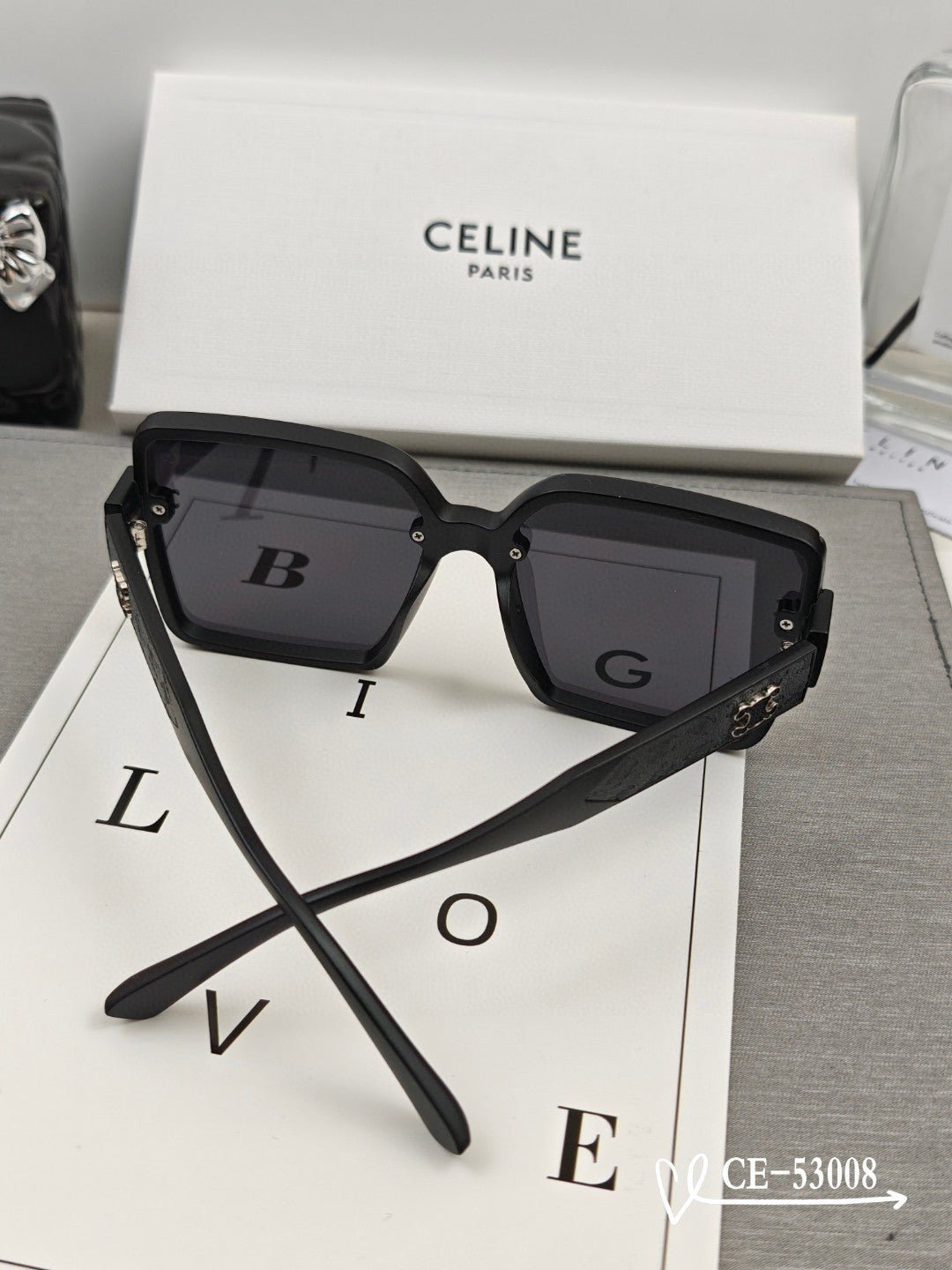 Alternative view of TRIOMPHE SQUARE SUNGLASSES 53008 IN ACETATE