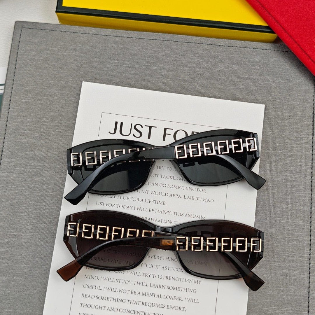 Fendi Acetate Fibre Turtle Shell Cat Eye Sunglasses - Image 6