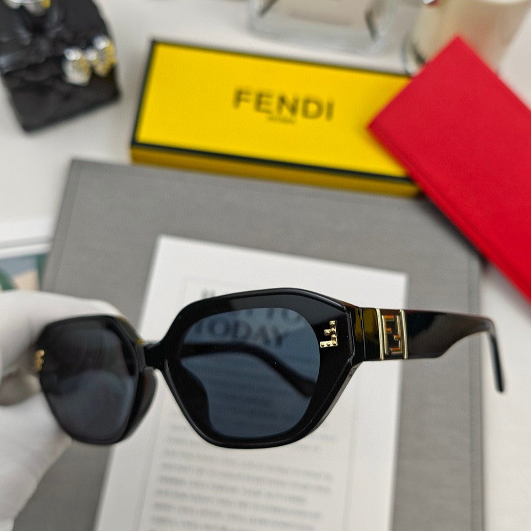 Alternative view of FENDI Polygon Frame F Sunglasses