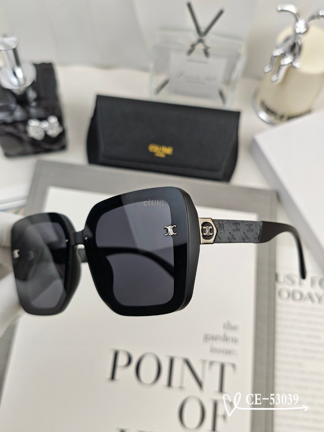 CELINE Dual Tone Square Sunglasses - Image 4