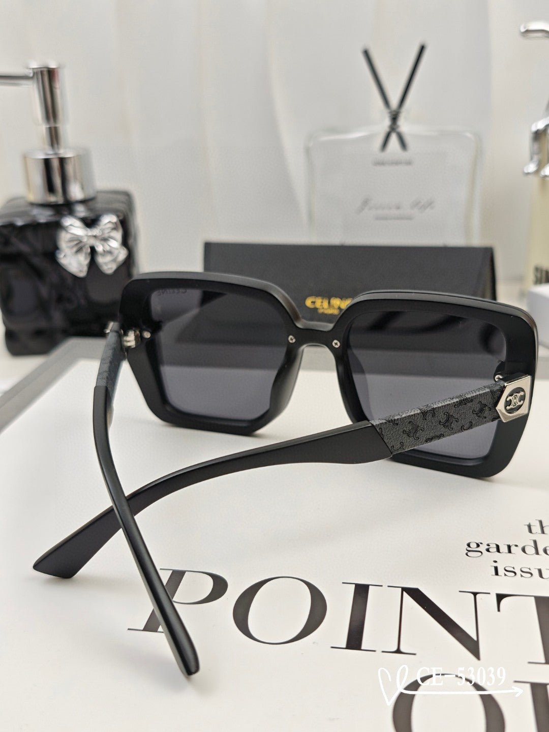 Alternative view of TRIOMPHE SQUARE SUNGLASSES 53039 IN ACETATE