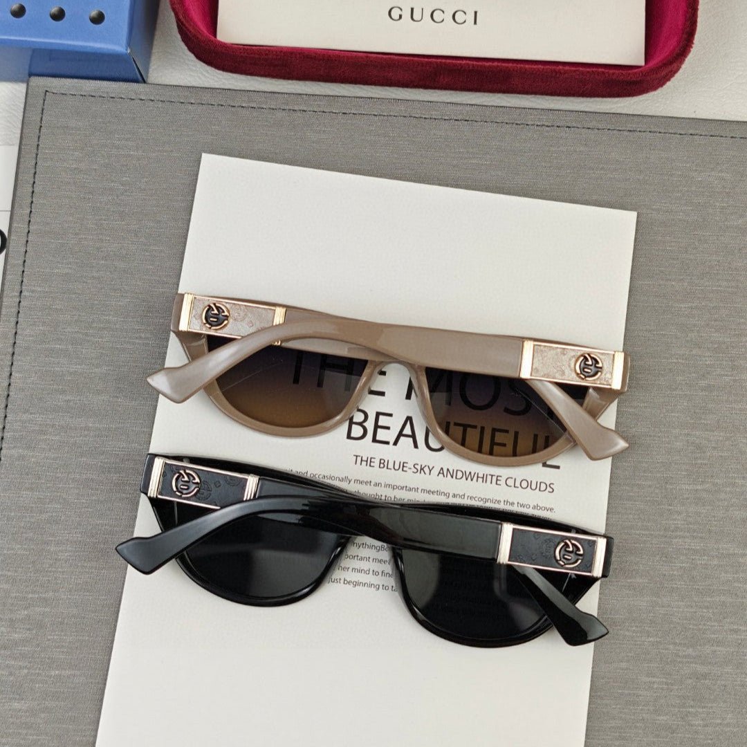 Gucci Beige Cat-eye Sunglasses - Image 6