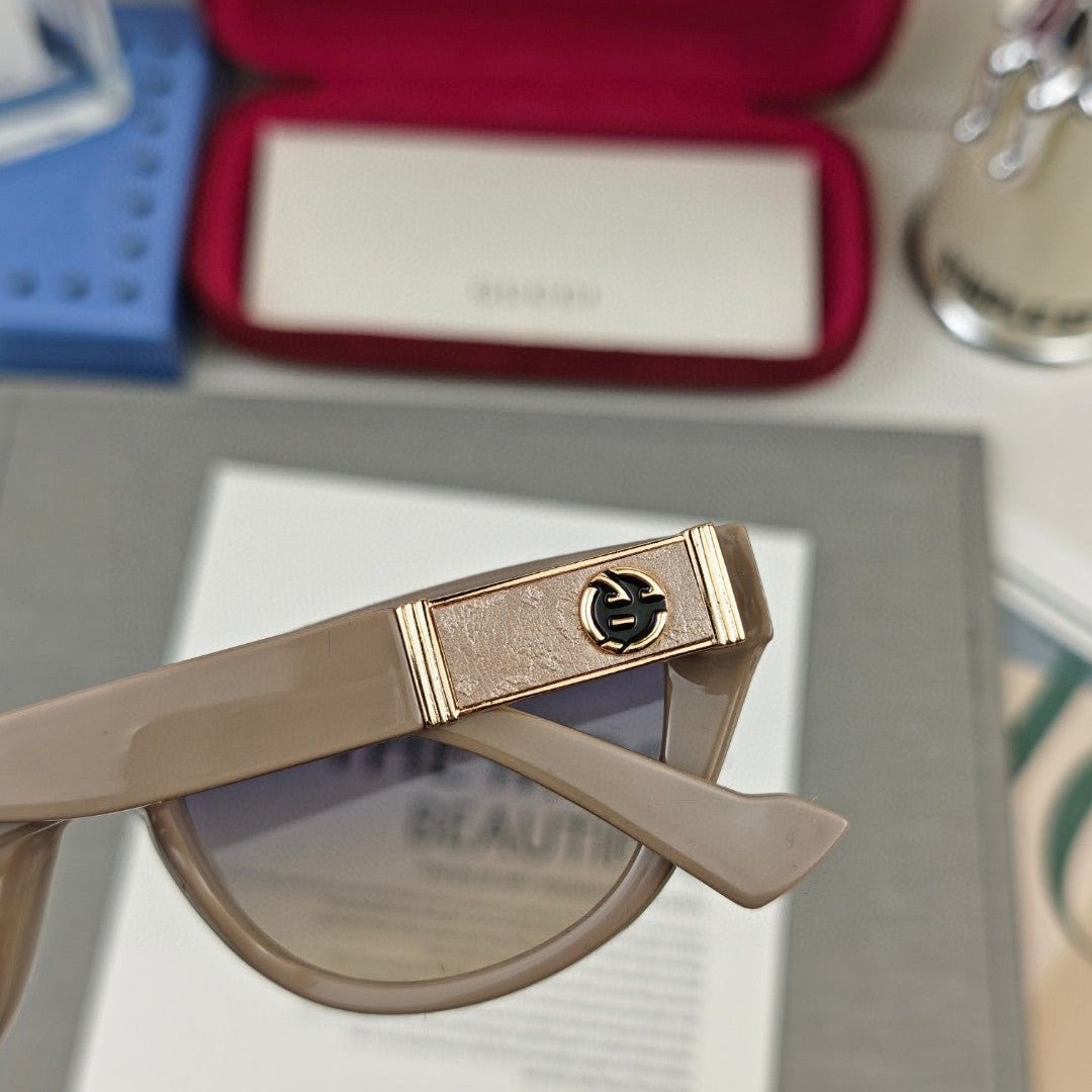 Gucci Beige Cat-eye Sunglasses - Image 7