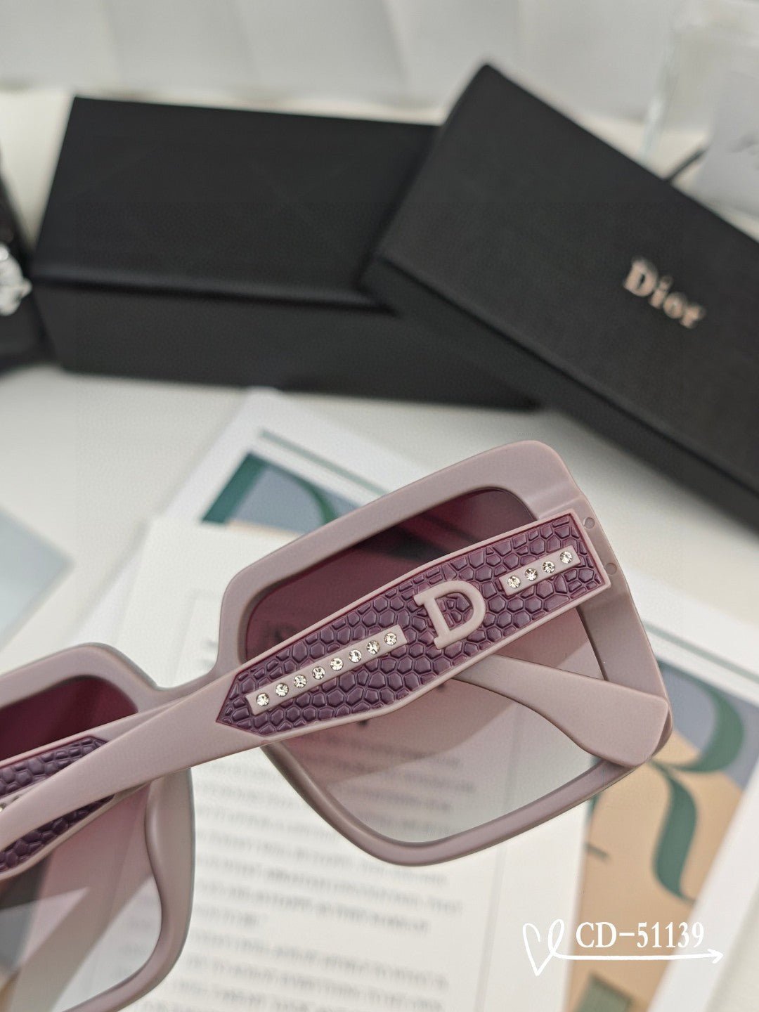 DIOR MONTAIGNE SUNGLASS 51139 IN ACETATE - Image 6