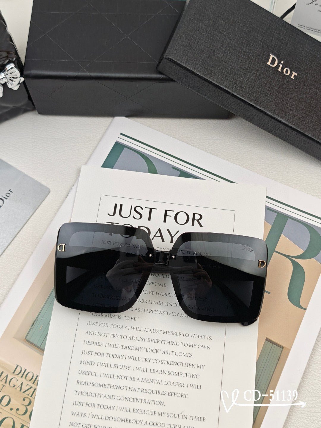 DIOR MONTAIGNE SUNGLASS 51139 IN ACETATE - Image 4