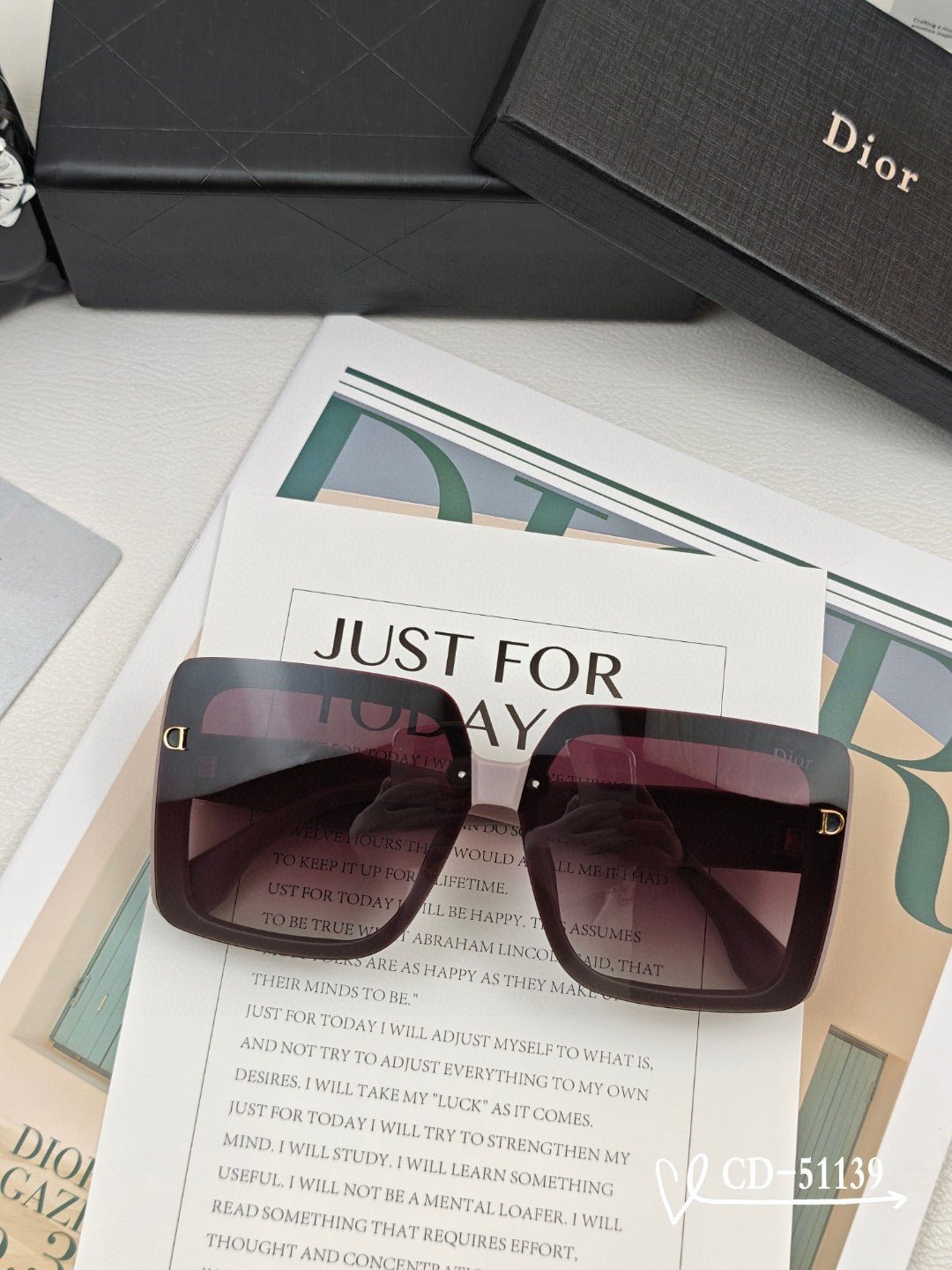 DIOR MONTAIGNE SUNGLASS 51139 IN ACETATE - Image 3