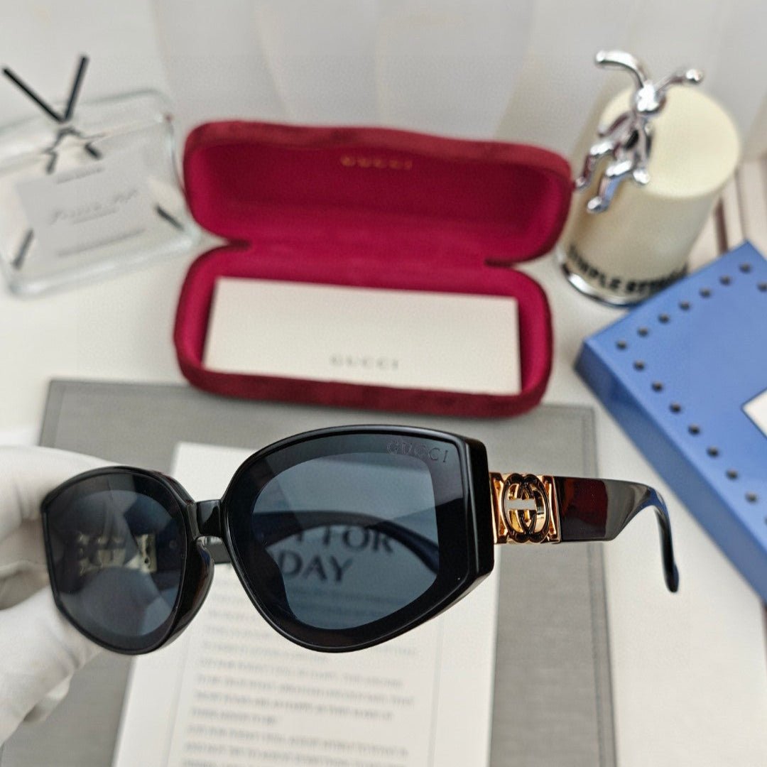 Alternative view of GEOMETRIC FRAME SUNGLASSES 58034 IN ACETATE