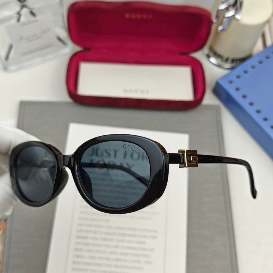 Alternative view of OVAL FRAME SUNGLASSES 58053 IN ACETATE