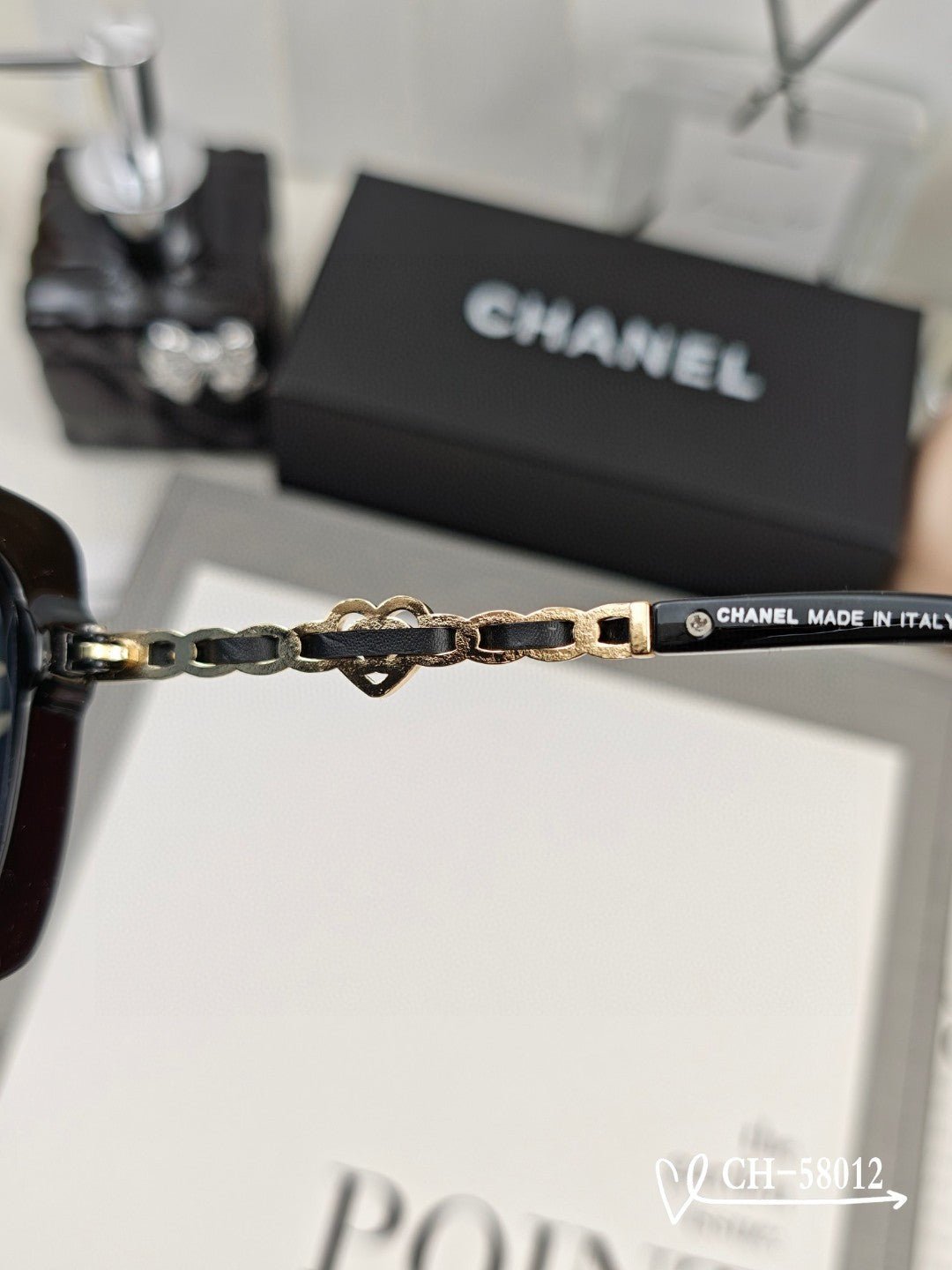 Chanel Pink Metal Square Sunglasses - Image 8
