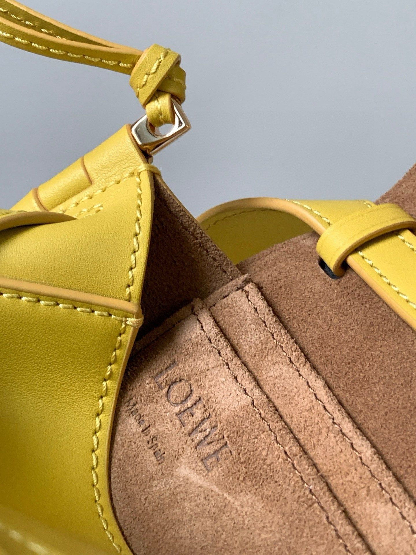 Loewe Mini Gate Dual Bag Yellow Calfskin - Image 5