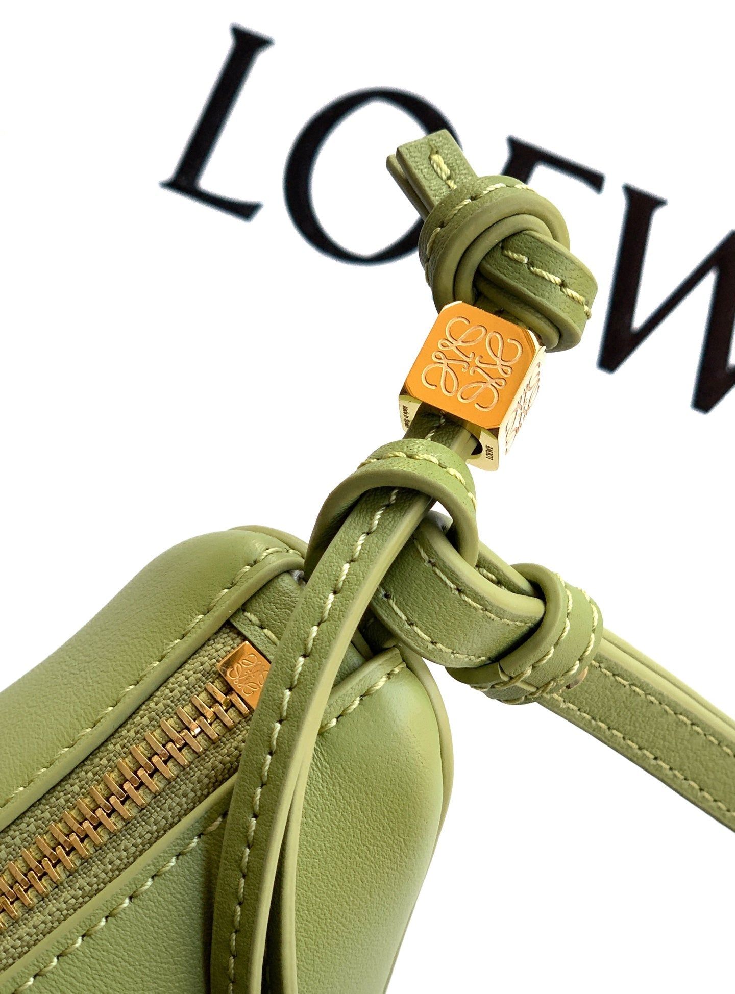 Loewe Mini Hammock Hobo Olive Calfskin 28cm - Image 7