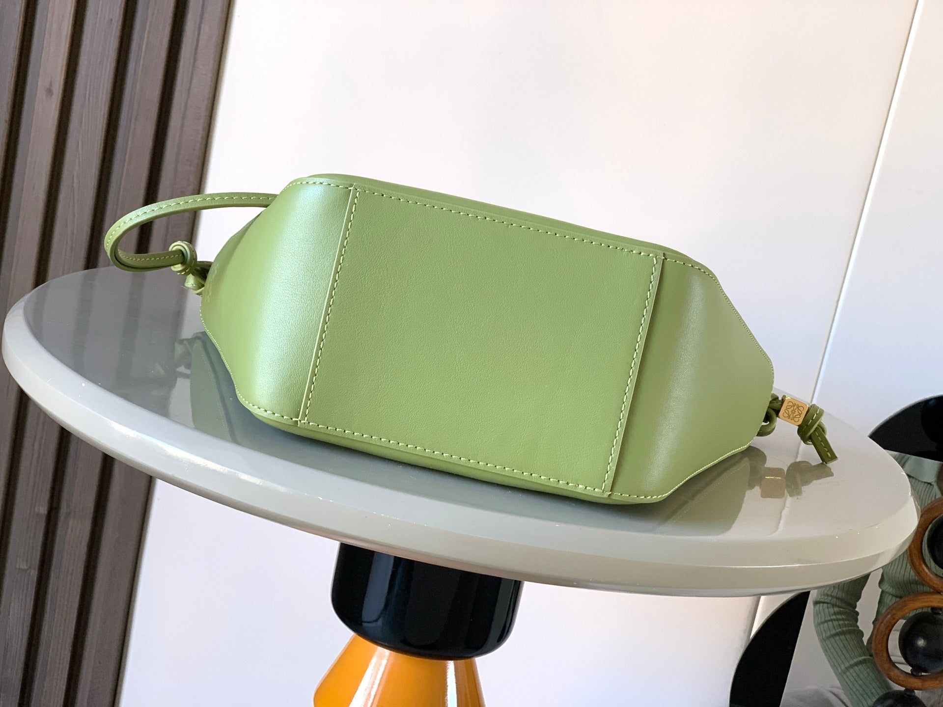 Loewe Mini Hammock Hobo Olive Calfskin 28cm - Image 4