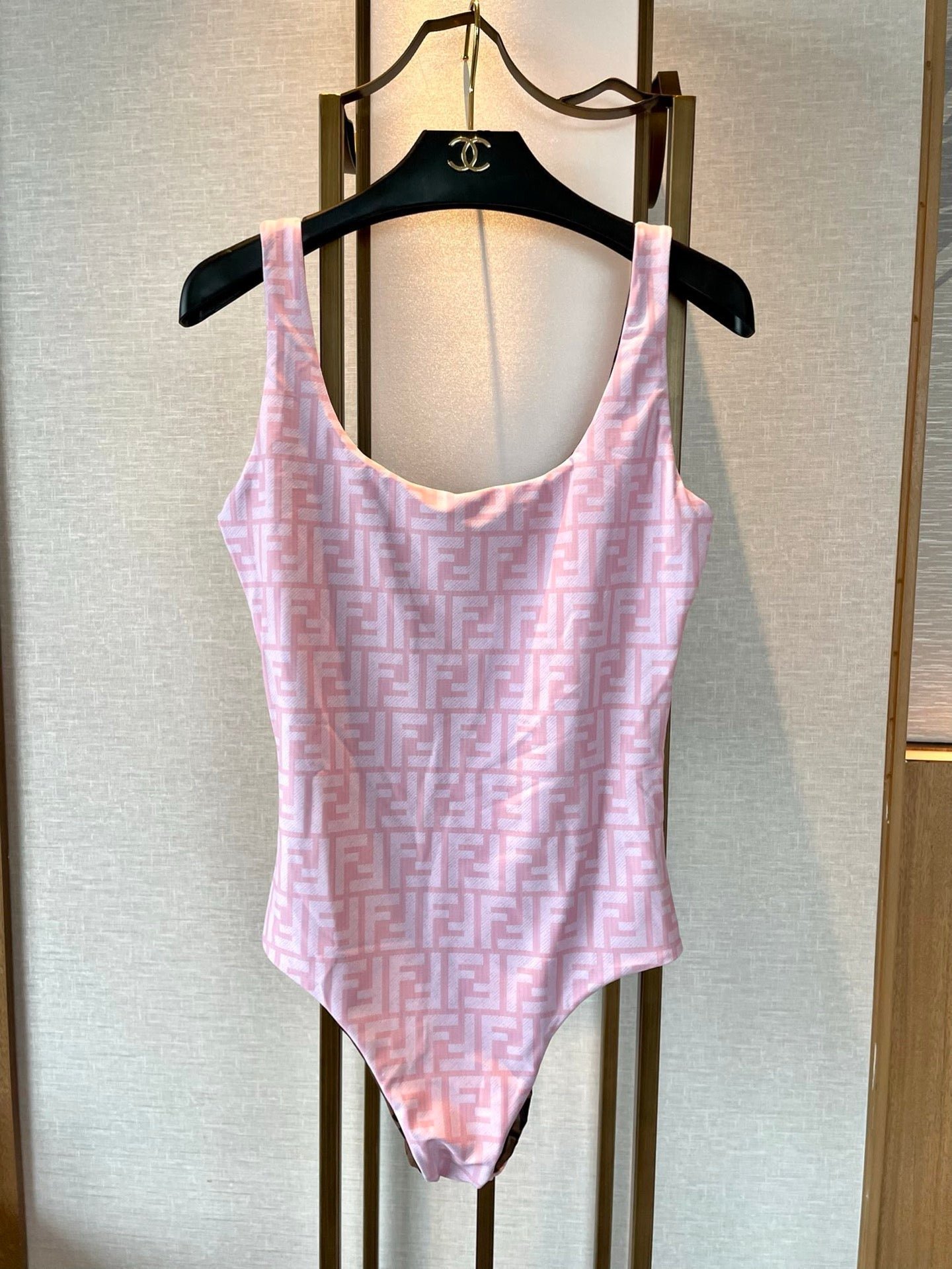 Fendi Pink FF Monokini